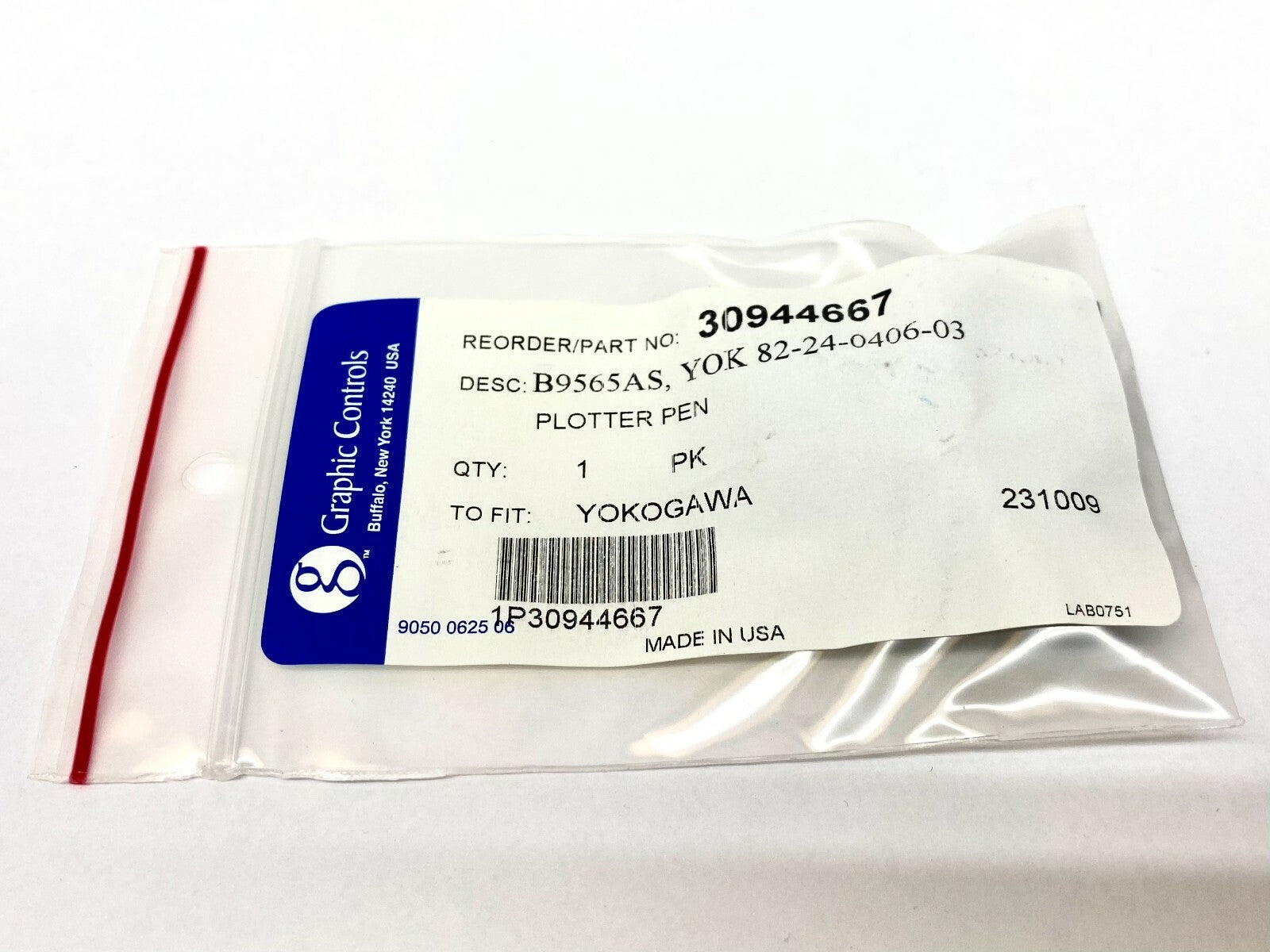 Graphic Controls B9565AS Purple Plotter Pen PKG OF 3 30944667 82-24-0406-03 - Maverick Industrial Sales