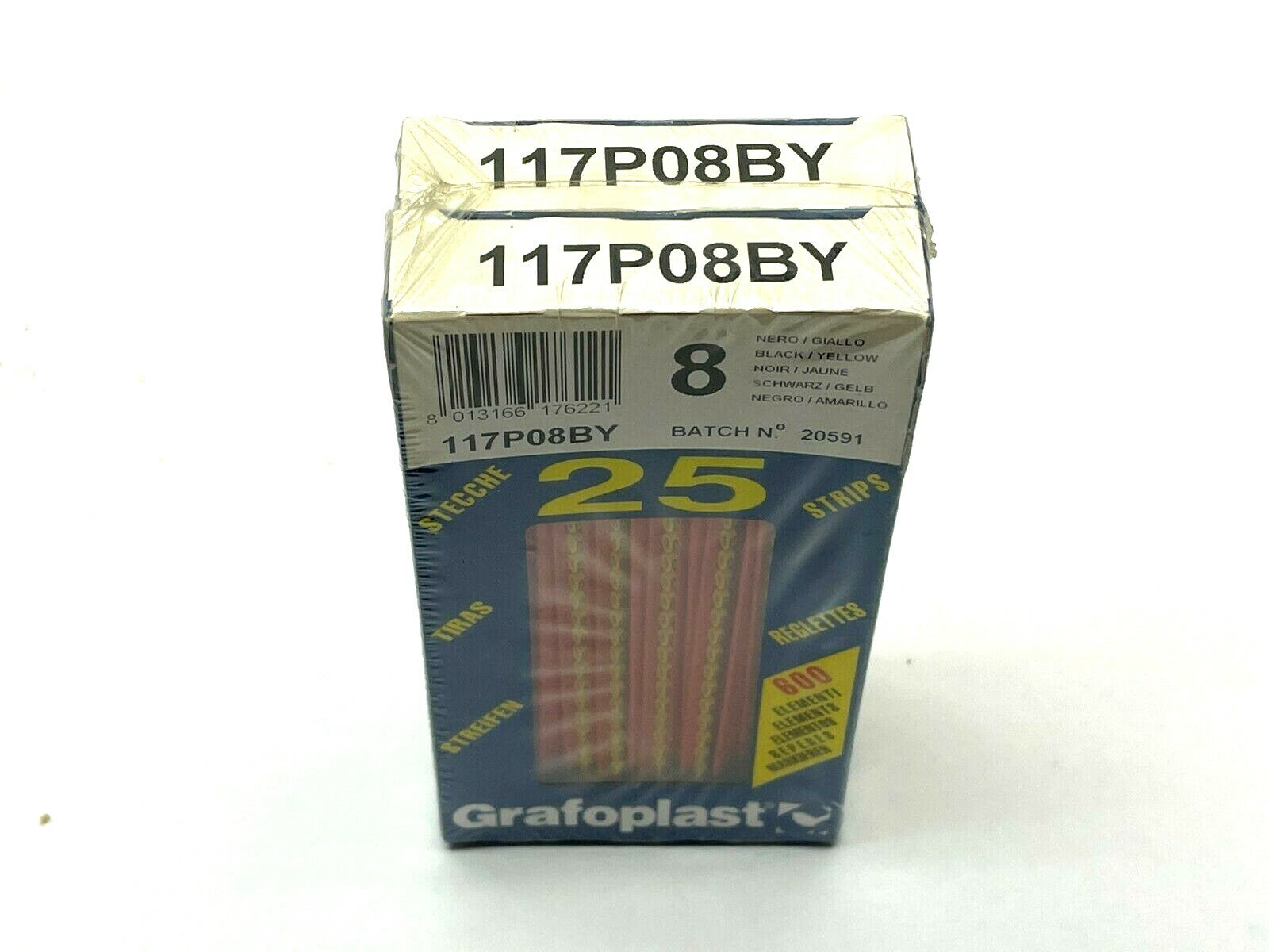 Grafoplast 117P08BY Wiremarker Strips LOT OF 50 - Maverick Industrial Sales