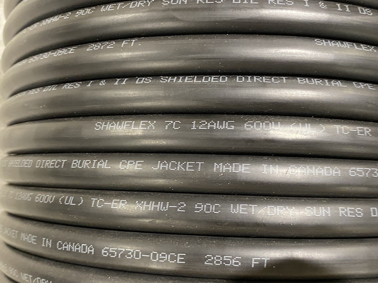 Basic Wire and Cable 6-0457-SH Control Cable 12AWG Strand. 0.60" OD ROLL OF 235' - Maverick Industrial Sales
