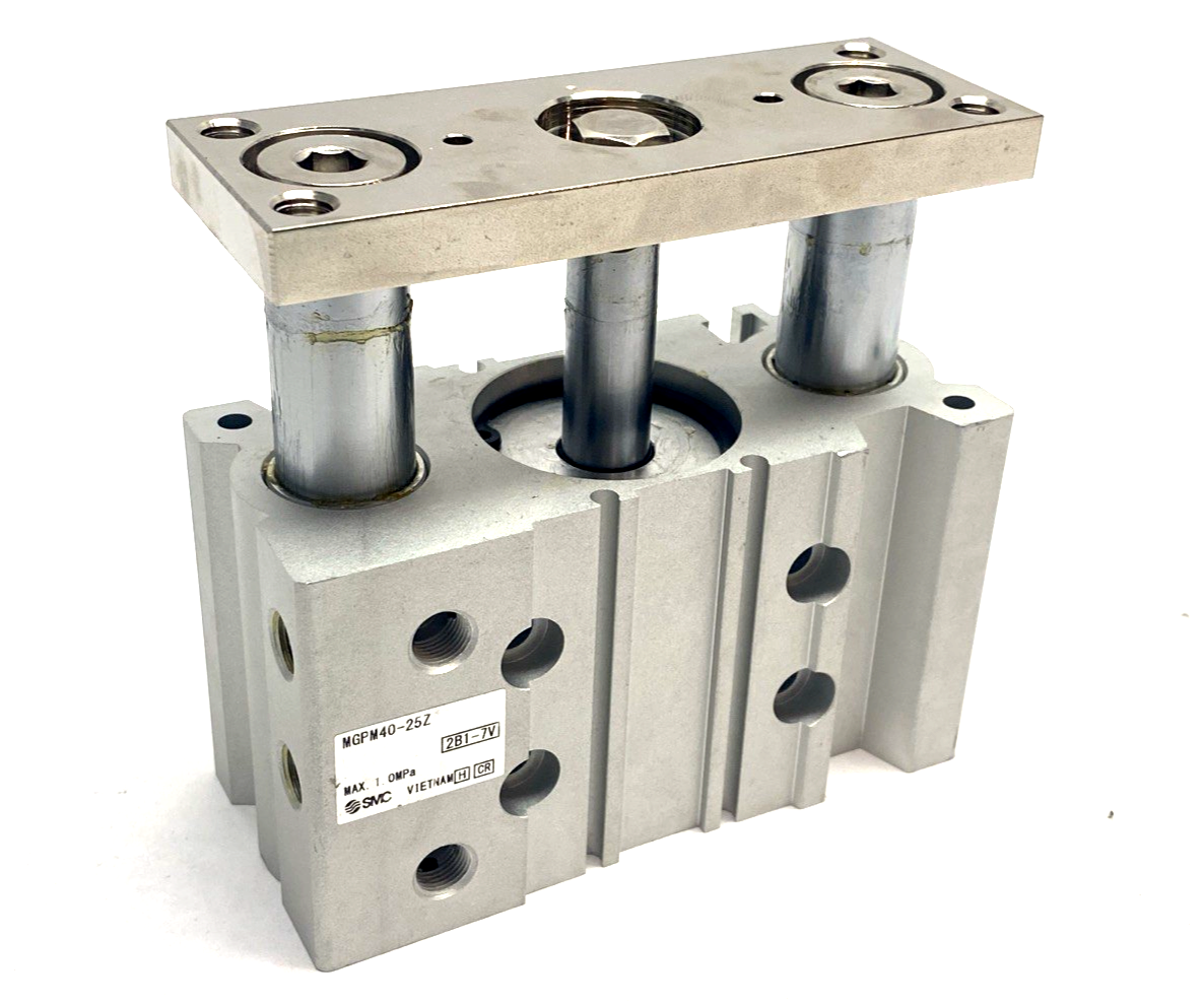 SMC MGPM40-25Z Compact Guide Cylinder 40mm Bore 25mm Stroke - Maverick Industrial Sales