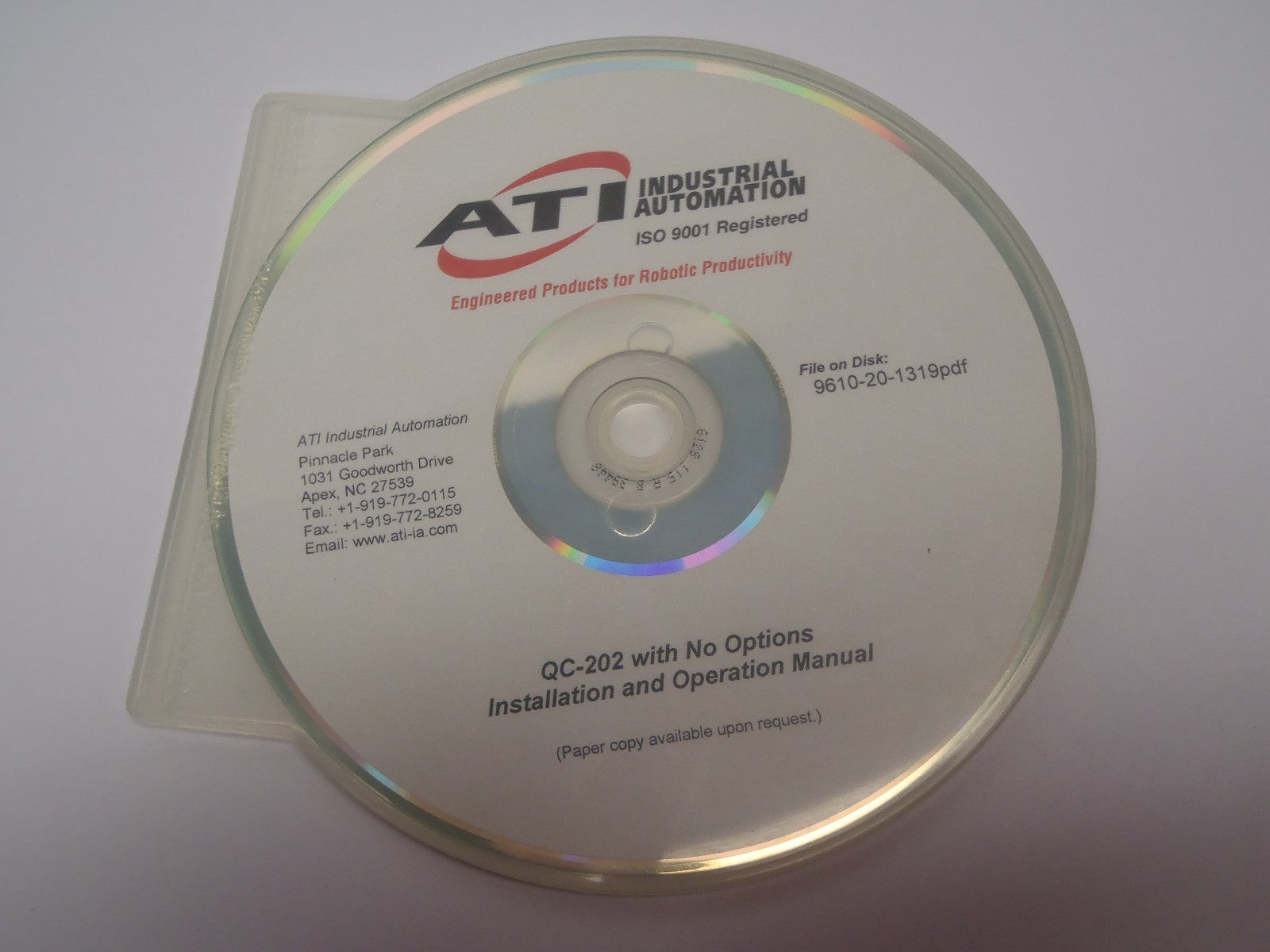 ATI Industrial Automation QC202M Master Tool Changer - Maverick Industrial Sales
