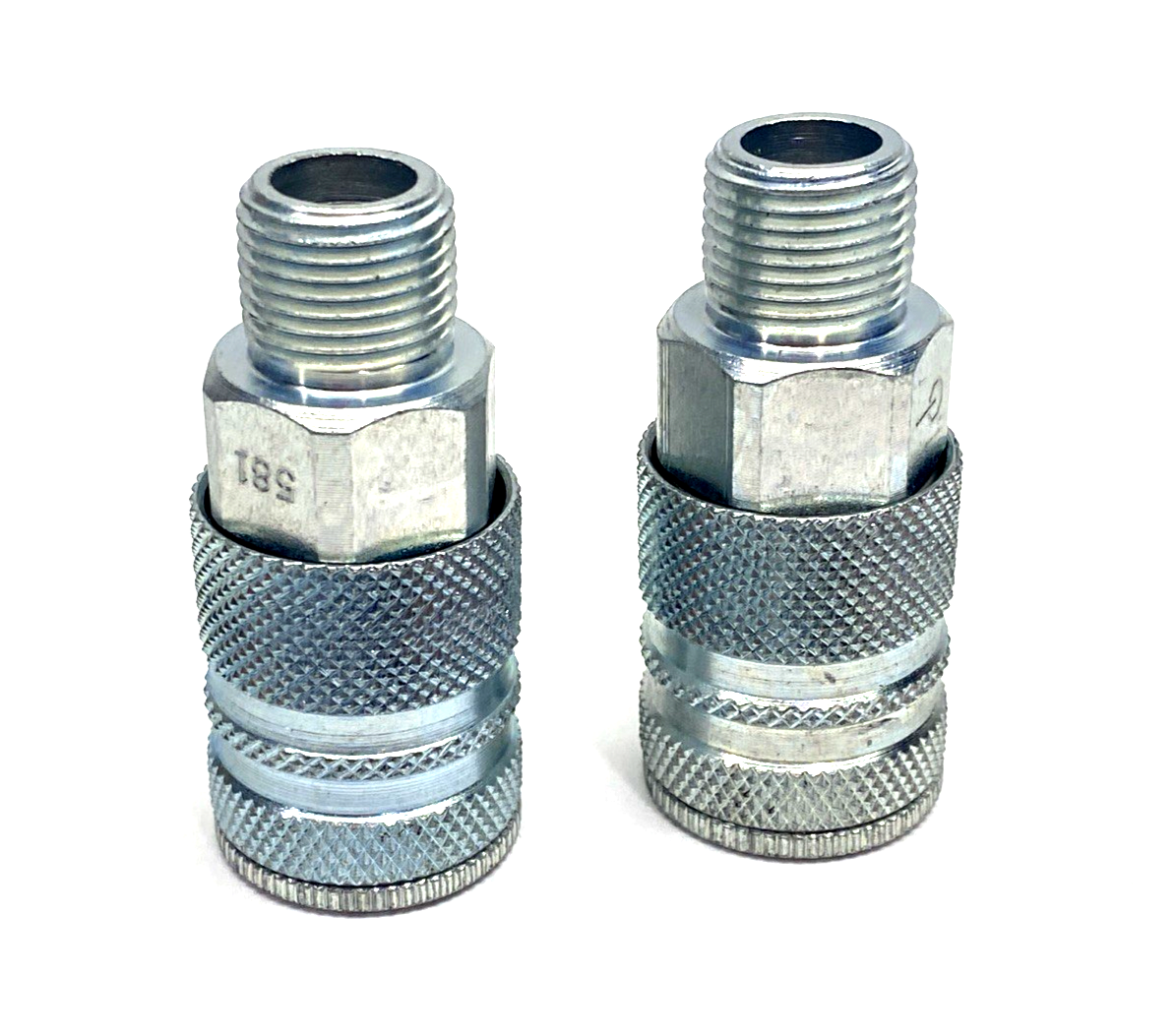 Coilhose 581 Industrial Quick Coupler/Fitting 3/8" Body x 3/8" Male NPT LOT OF 2 - Maverick Industrial Sales