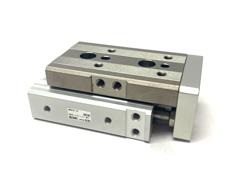 SMC MXQ16-10 Pneumatic Cylinder Slide Table 16mm Bore 10mm Stroke - Maverick Industrial Sales