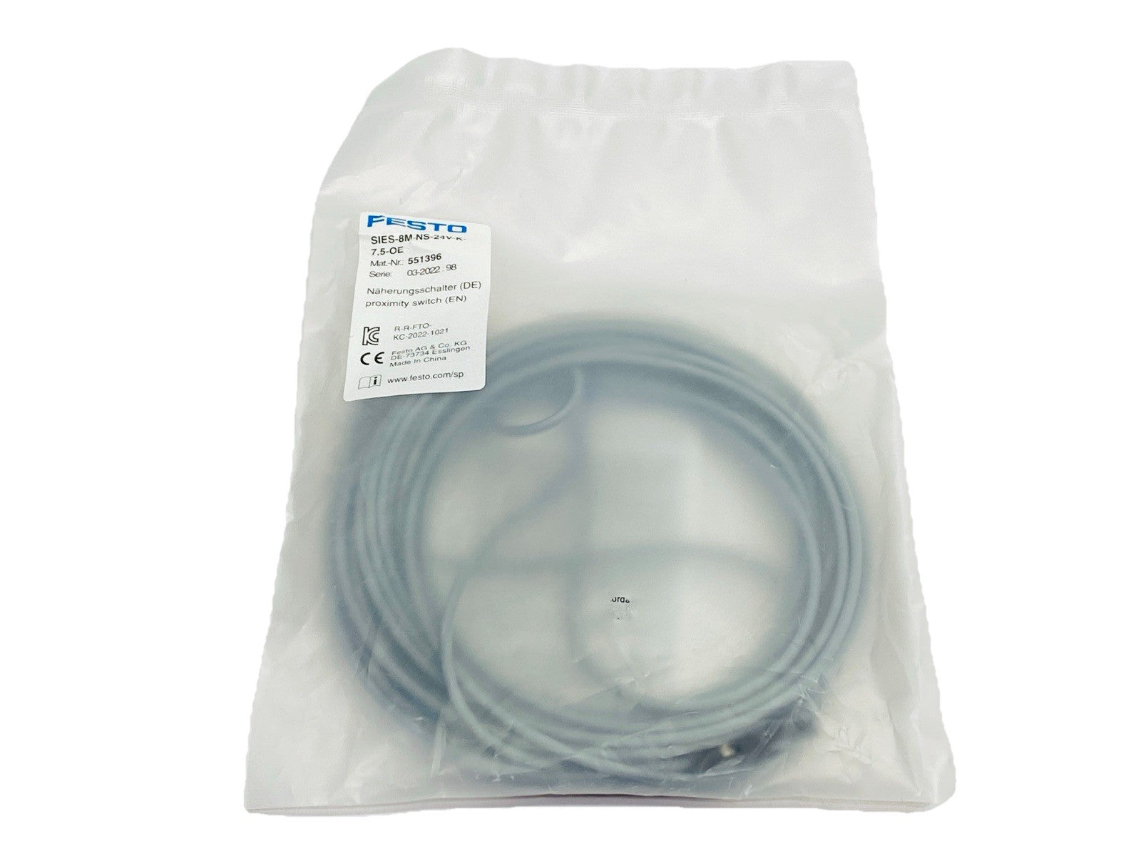 Festo SIES-8M-NS-24V-K-7.5-OE Proximity Sensor 10-30V 551396 - Maverick Industrial Sales
