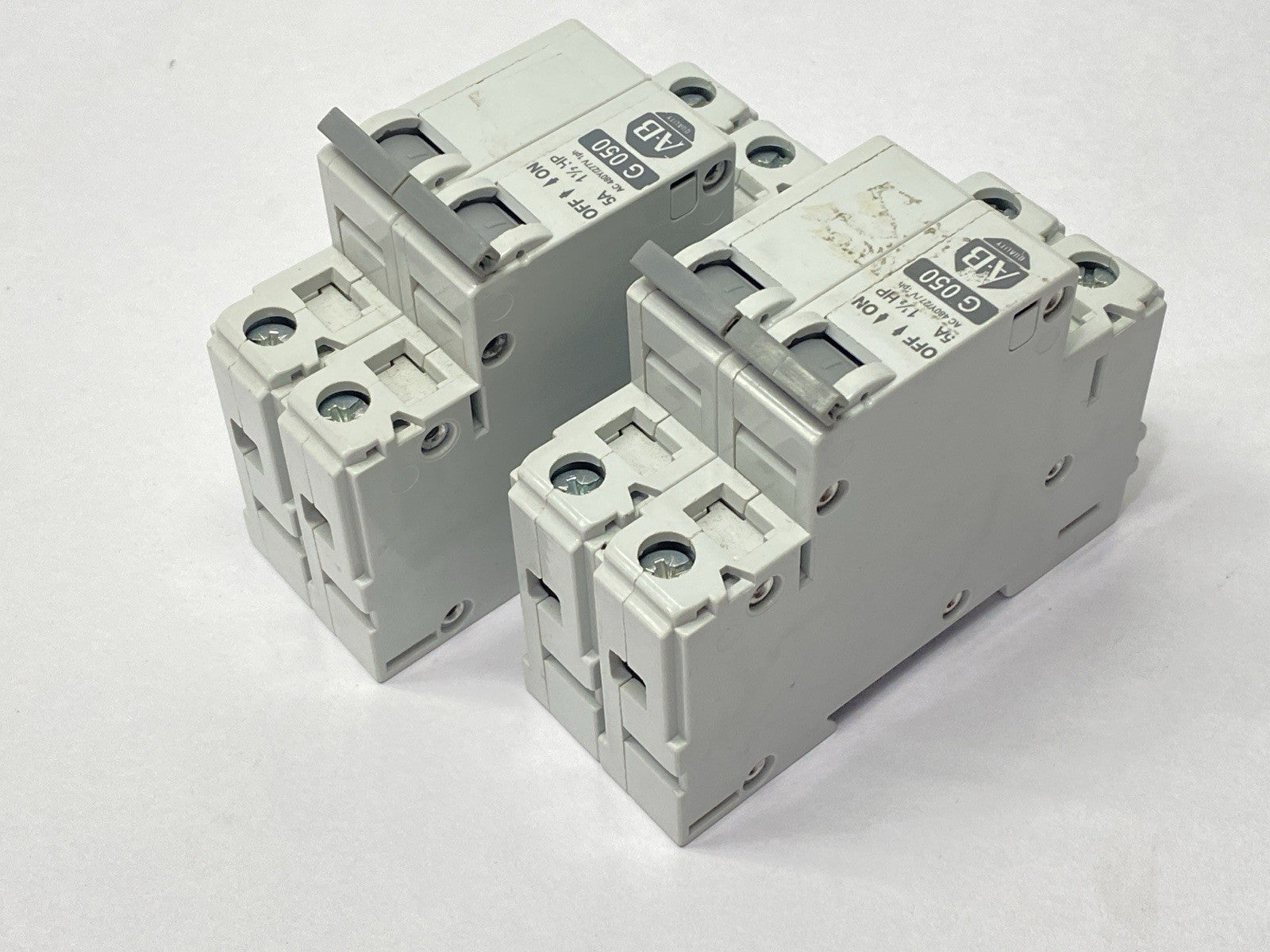 Allen Bradley 1492-CB2G050 Circuit Breaker 2-Pole 5A 480Y/277V 1.5HP LOT OF 2 - Maverick Industrial Sales