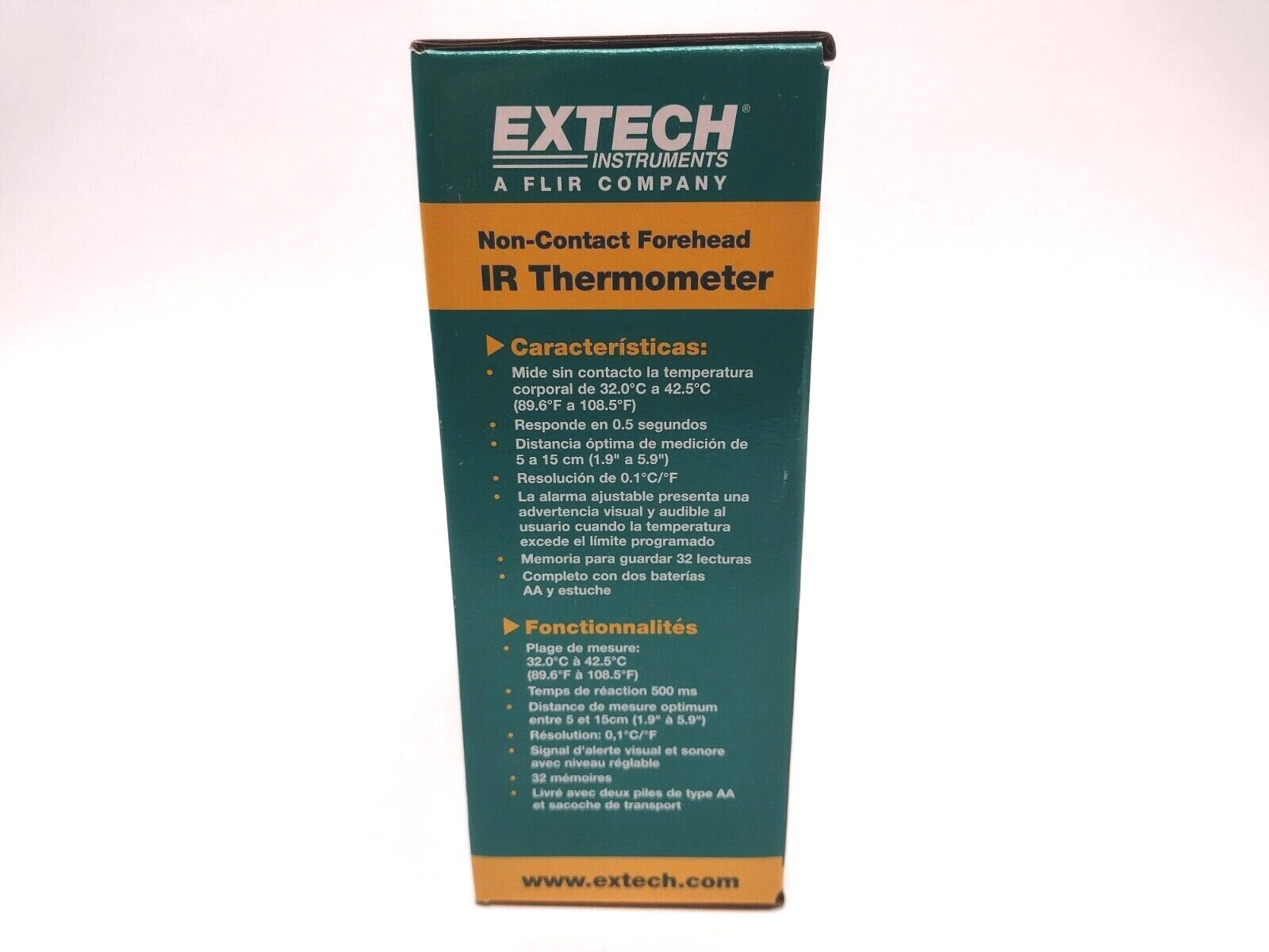 IR200 | Extech Instruments Non-Contact Forehead IR Thermometer 4NLW2 793950412008 - New - Maverick Industrial Sales