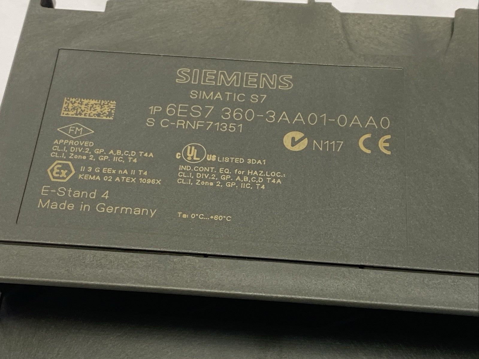 Siemens 6ES7360-3AA01-0AA0 Simatic S7 Center Rack Connection IM360 - Maverick Industrial Sales