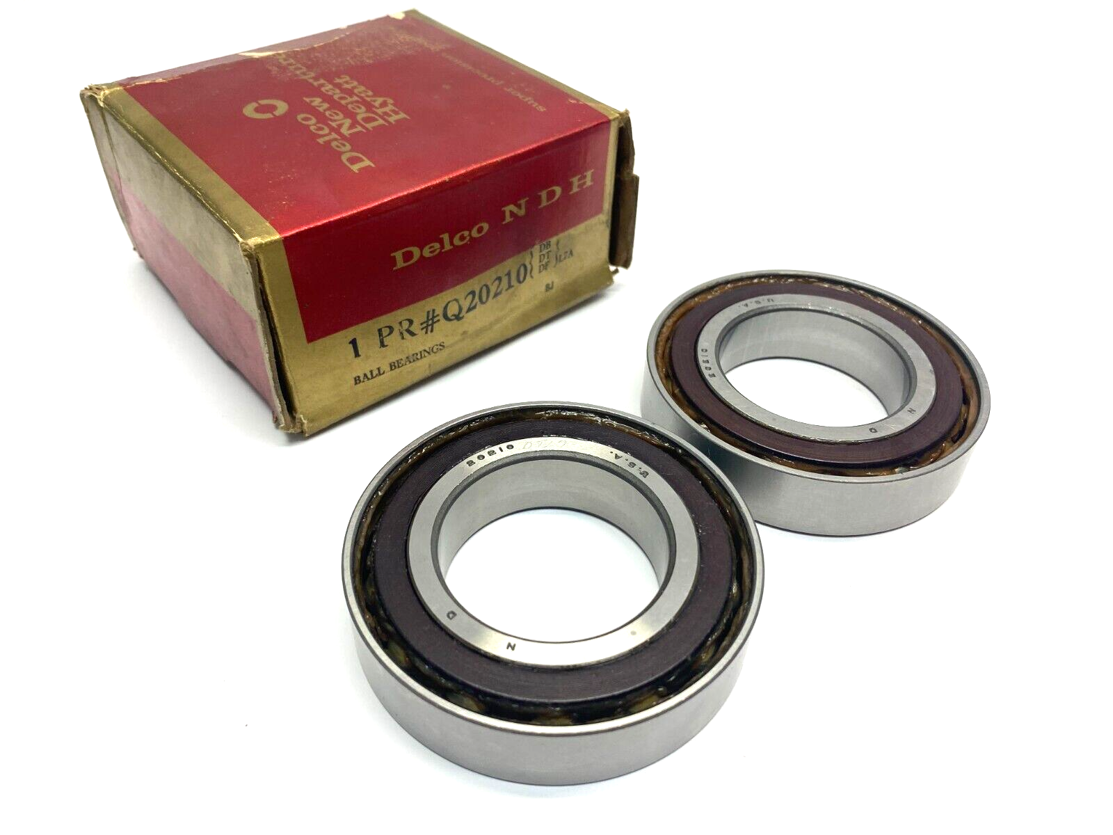 NDH Delco Q20210 DB DT DF L7A Angular Contact Precision Bearings BOX OF 2 - Maverick Industrial Sales