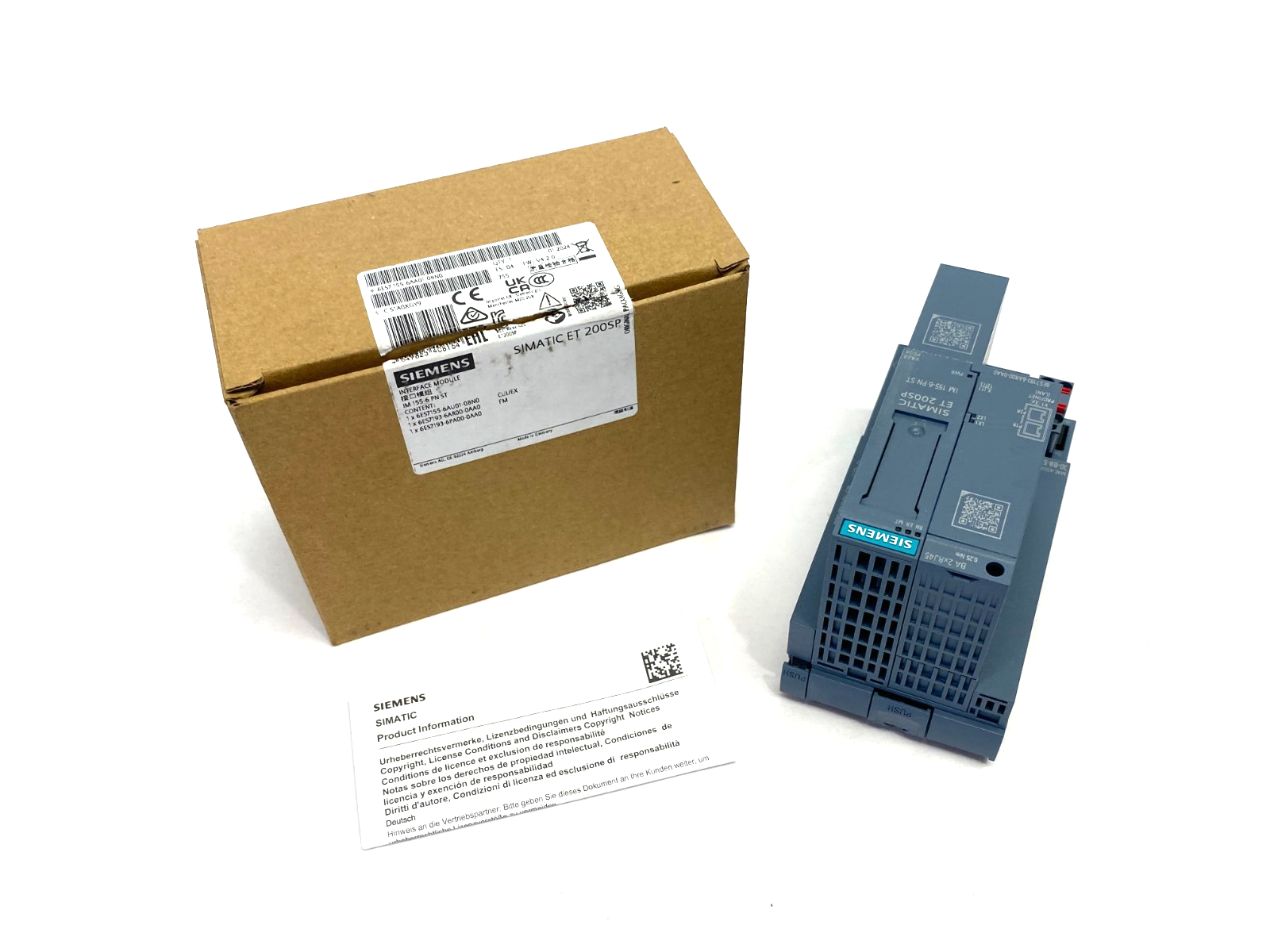 Siemens 6ES7155-6AA01-0BN0 SIMATIC ET 200SP PROFINET Interface Module - Maverick Industrial Sales