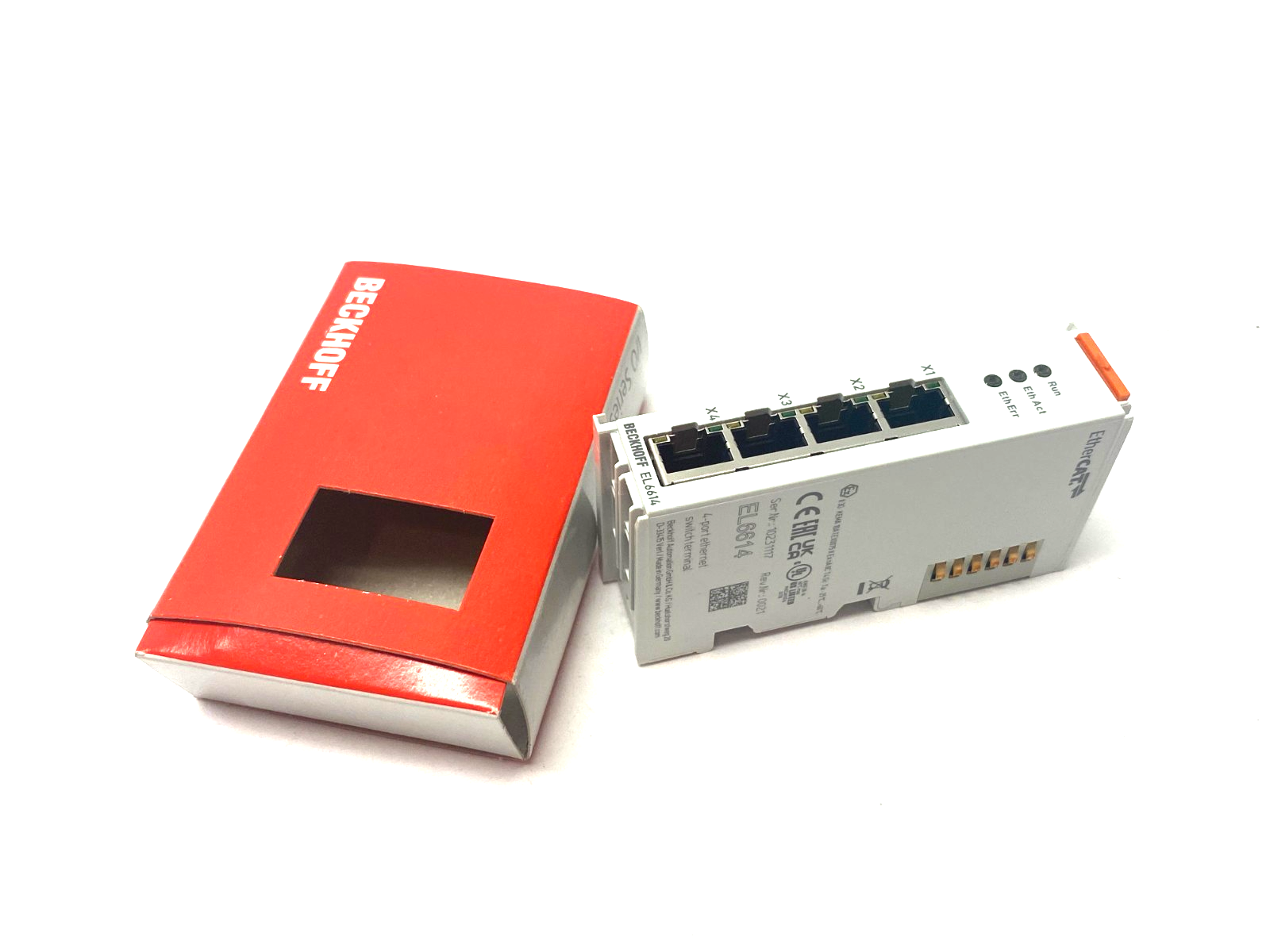 Beckhoff EL6614 EtherCAT 4-Port Communication Interface Ethernet Switch Port - Maverick Industrial Sales