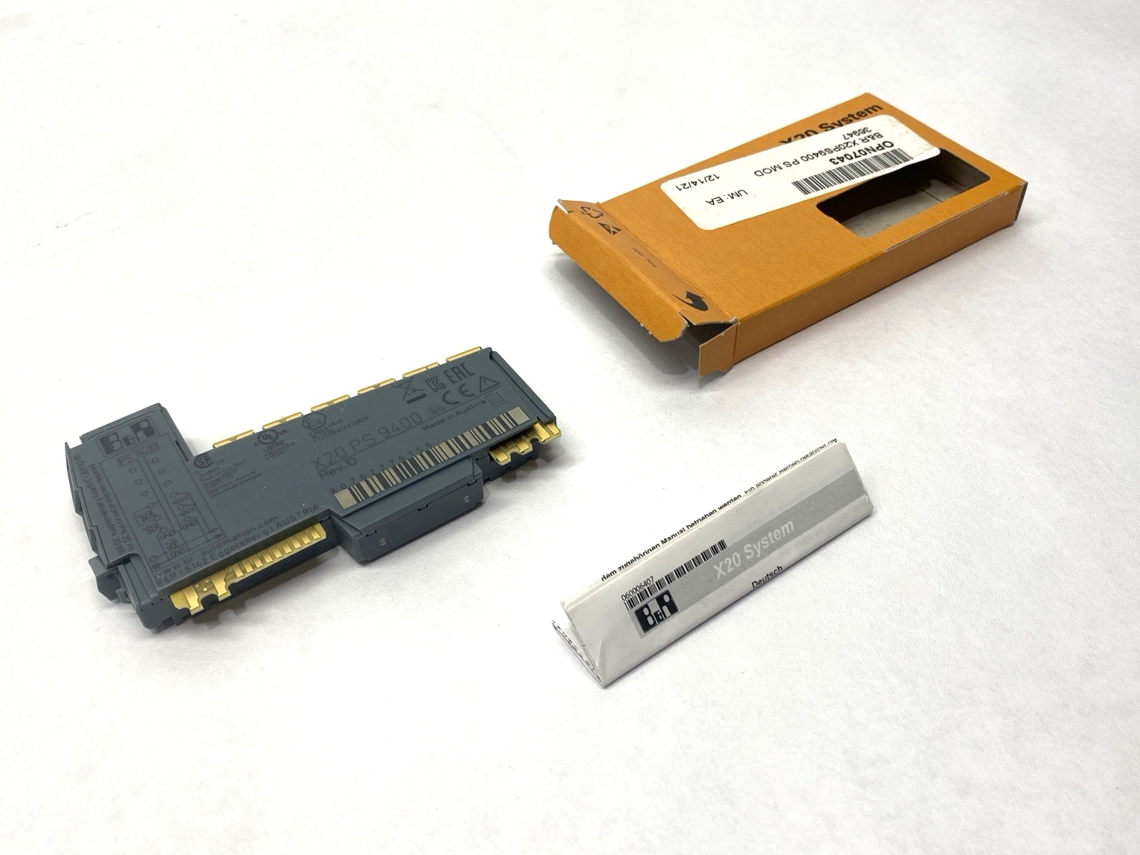 X20PS9400 | B&R Automation Rev. I0 Power Supply Module RS232 Service Interface - New – Open box - Maverick Industrial Sales