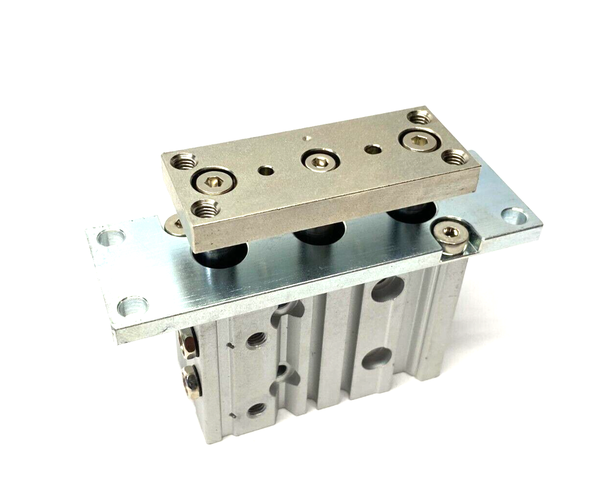 SMC MGPLF16-10Z Flange Mount Compact Cylinder 16mm Bore 10mm Stroke - Maverick Industrial Sales