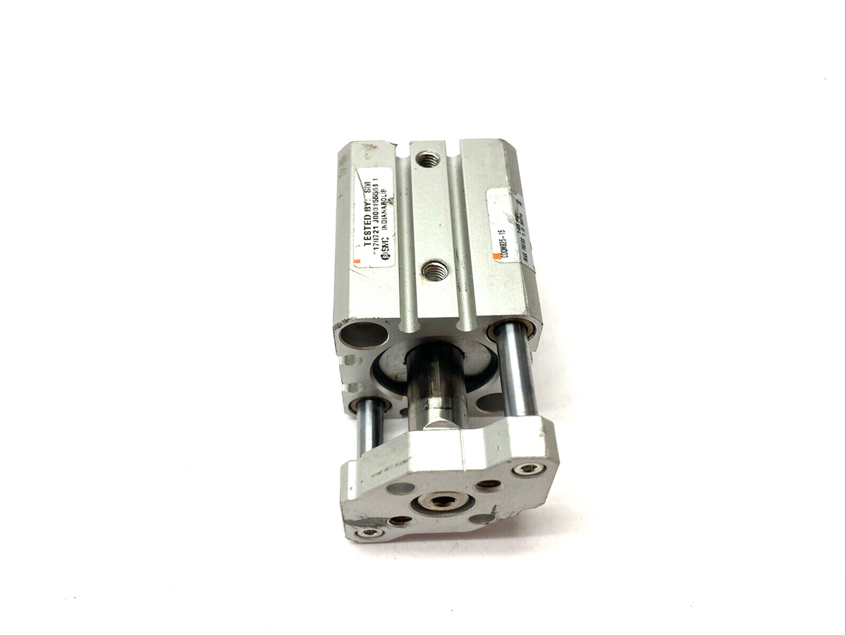 CDQMB25-15 | SMC Compact Guide Rod Cylinder 25mm Bore 15mm Stroke - Used - Maverick Industrial Sales