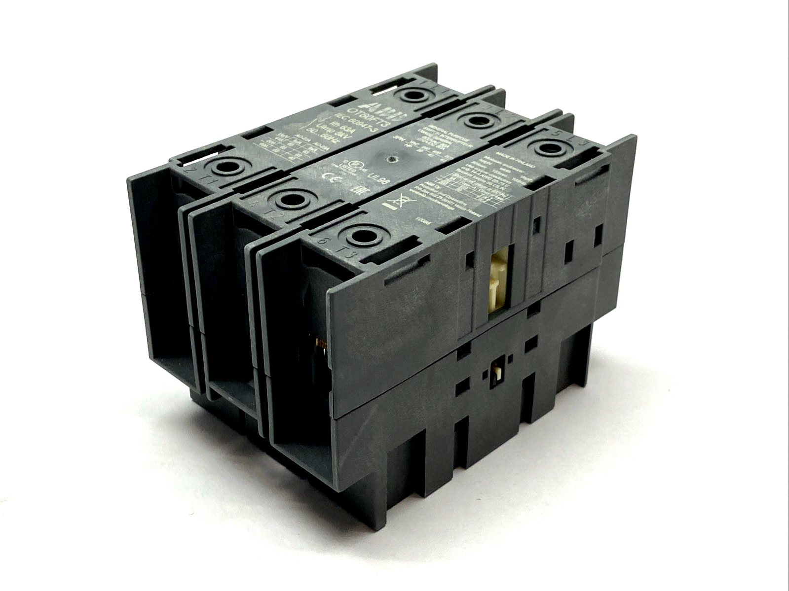 ABB OT60FT3 Non-Fused Disconnect Switch 60A 3 Poles 600VAC 1SCA105081R1001 - Maverick Industrial Sales
