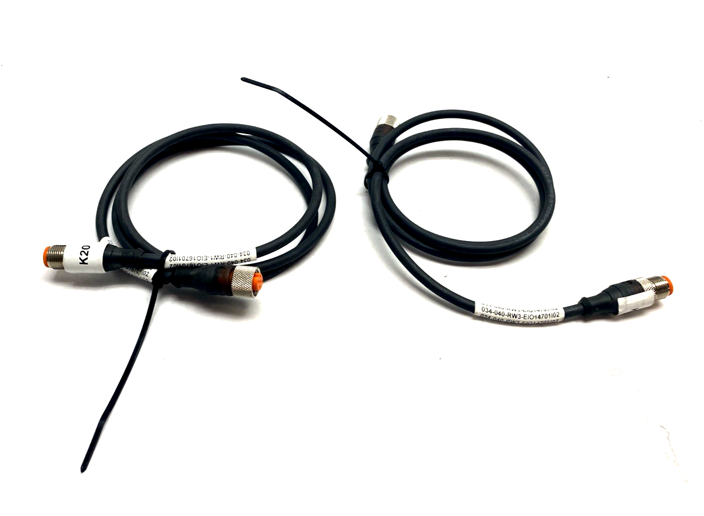 Lumberg RST 5-RKT 5-228/1 M Cordset M12 5-Pin Male To Female 1m 12020 LOT OF 2 - Maverick Industrial Sales