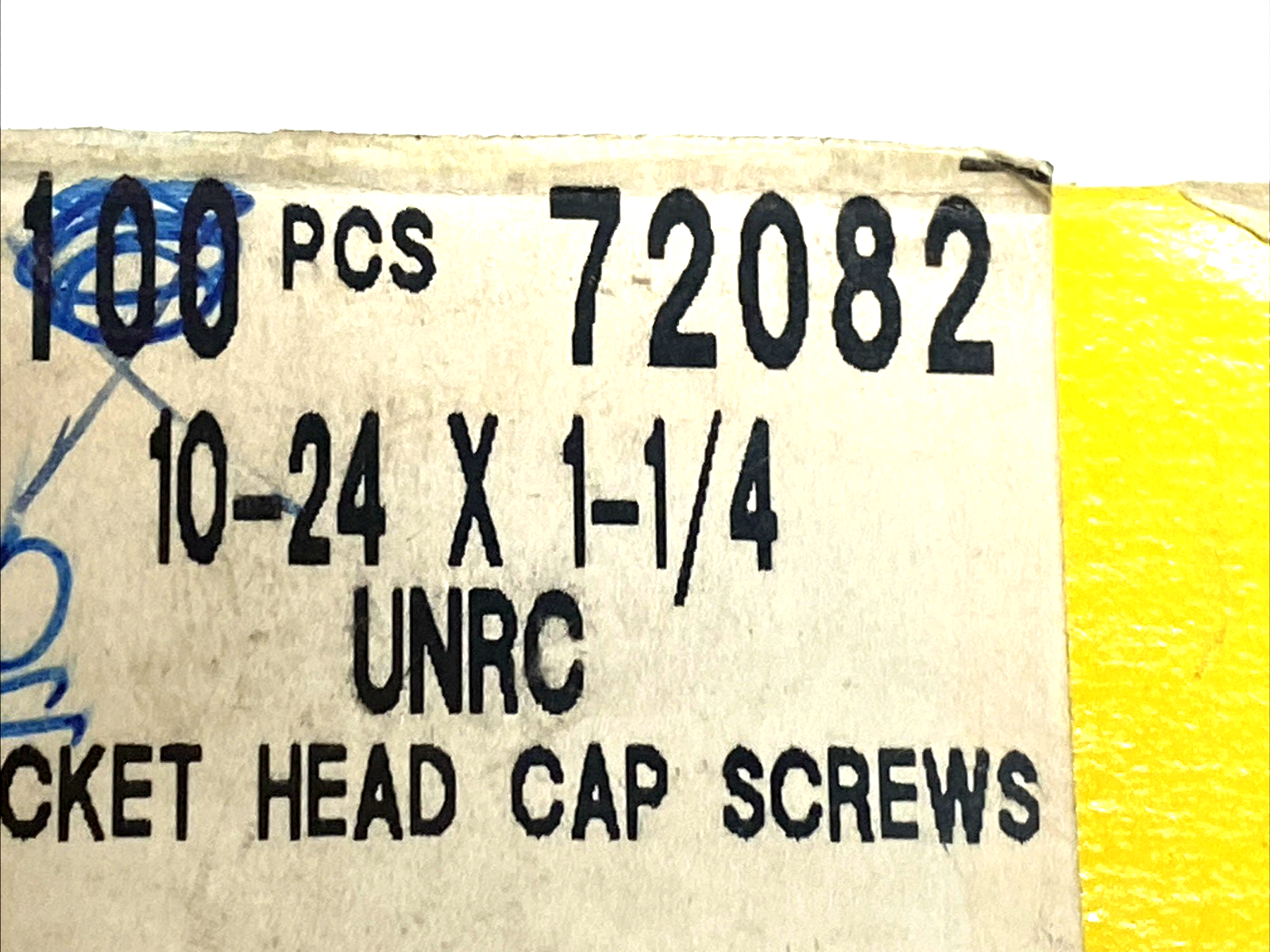 72082 | Holo Krome Socket Head Cap Screw 10-24 X 1-1/4 Alloy Steel LOT OF 88 - New Other - Maverick Industrial Sales