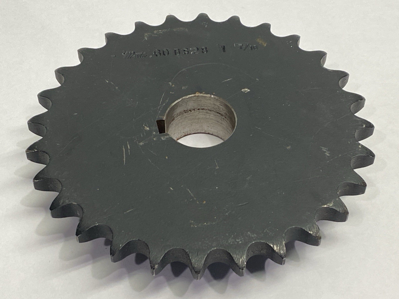 60BS28 1-7/16 | Martin Roller Chain Sprocket 28 Teeth 1.4375" Bore - New – Open box - Maverick Industrial Sales