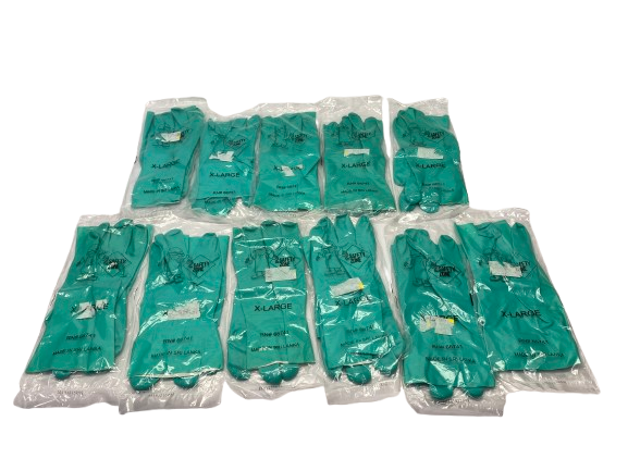 N/A | Industrial Chemical Work Gloves Nitrile X Large LOT OF 11 - New – Open box - Maverick Industrial Sales