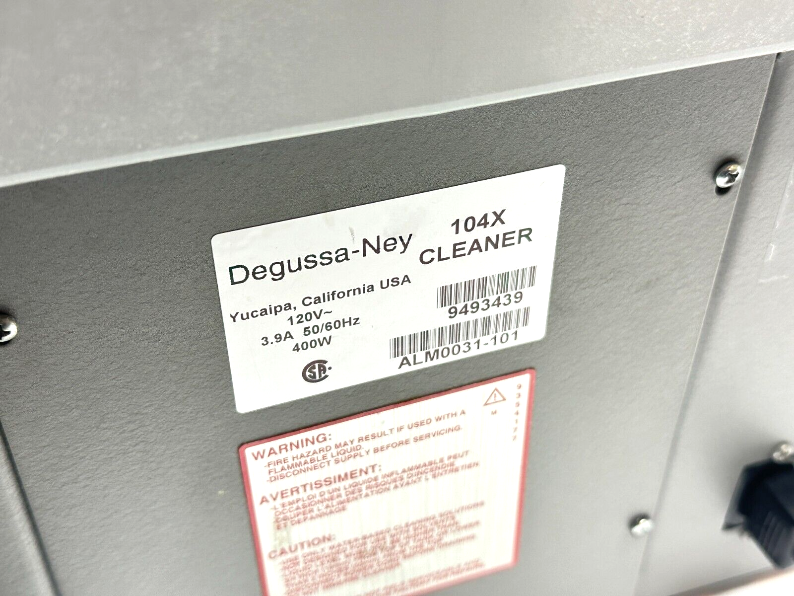 NEY 104X ULTRAsonik Cleaner w/ Adjustable Controls ALM0031-101 - Maverick Industrial Sales