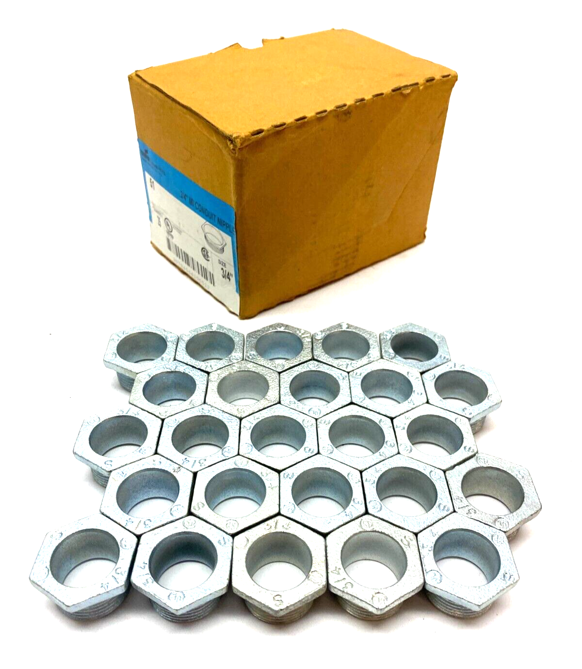 Cooper Crouse Hinds 51 Bushed Male Conduit Nipple 3/4" BOX OF 25 - Maverick Industrial Sales