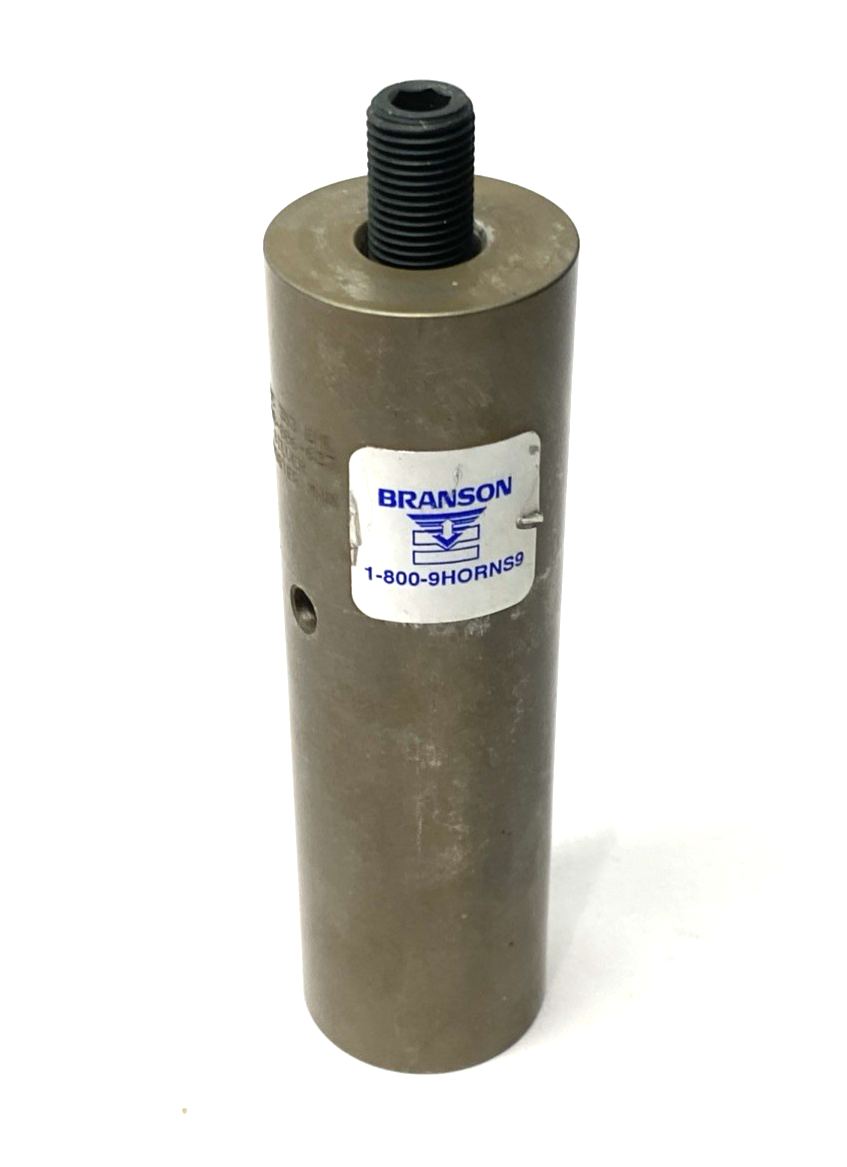 Branson 108-006-623 Ultrasonic Horn Silver Booster 1-1/2” Diameter, Solid - Maverick Industrial Sales