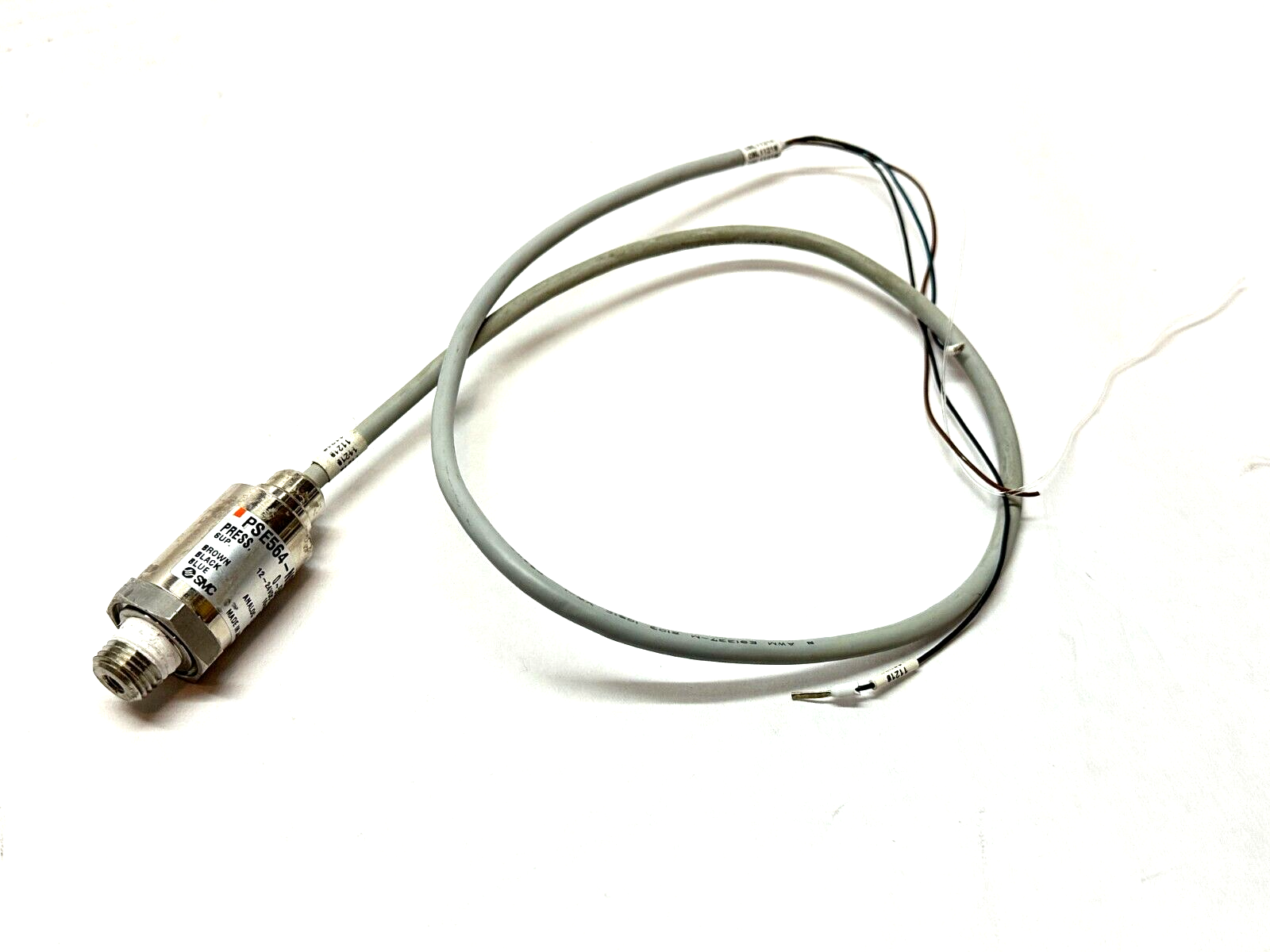 SMC PSE564-N02 General Fluid Switch/Pressure Sensor 0-500kPa 12-24VDC 1/4" NPT - Maverick Industrial Sales