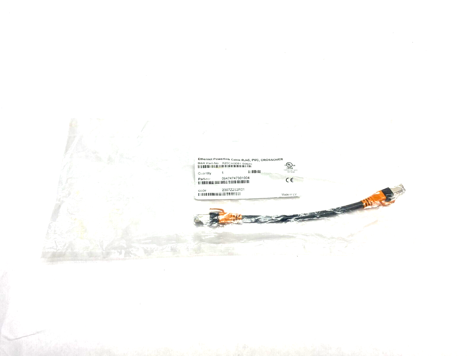 B&R X20CA0E61.00020 Ethernet Powerlink RJ45 Crossover Cable 0.2m Length - Maverick Industrial Sales