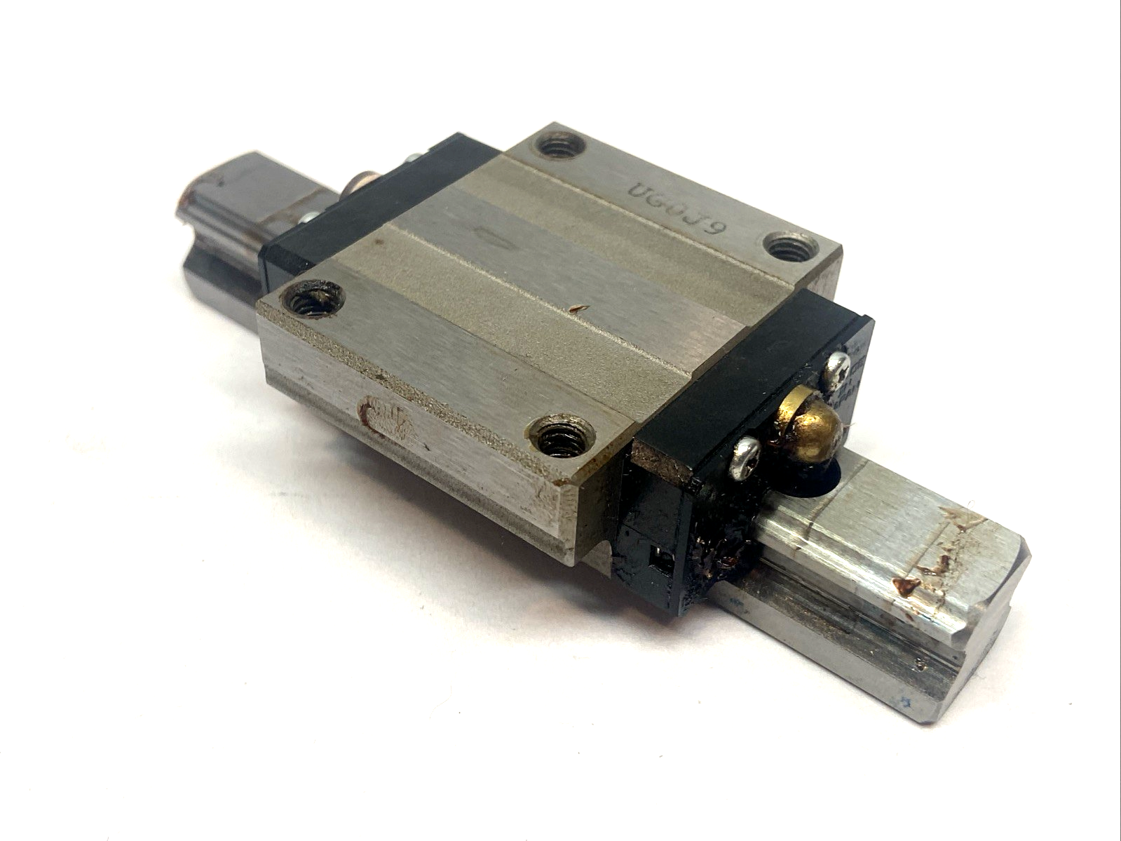 HSR15A | THK Linear Guide Rail Bearing Block w/ 100mm Rail - Used - Maverick Industrial Sales