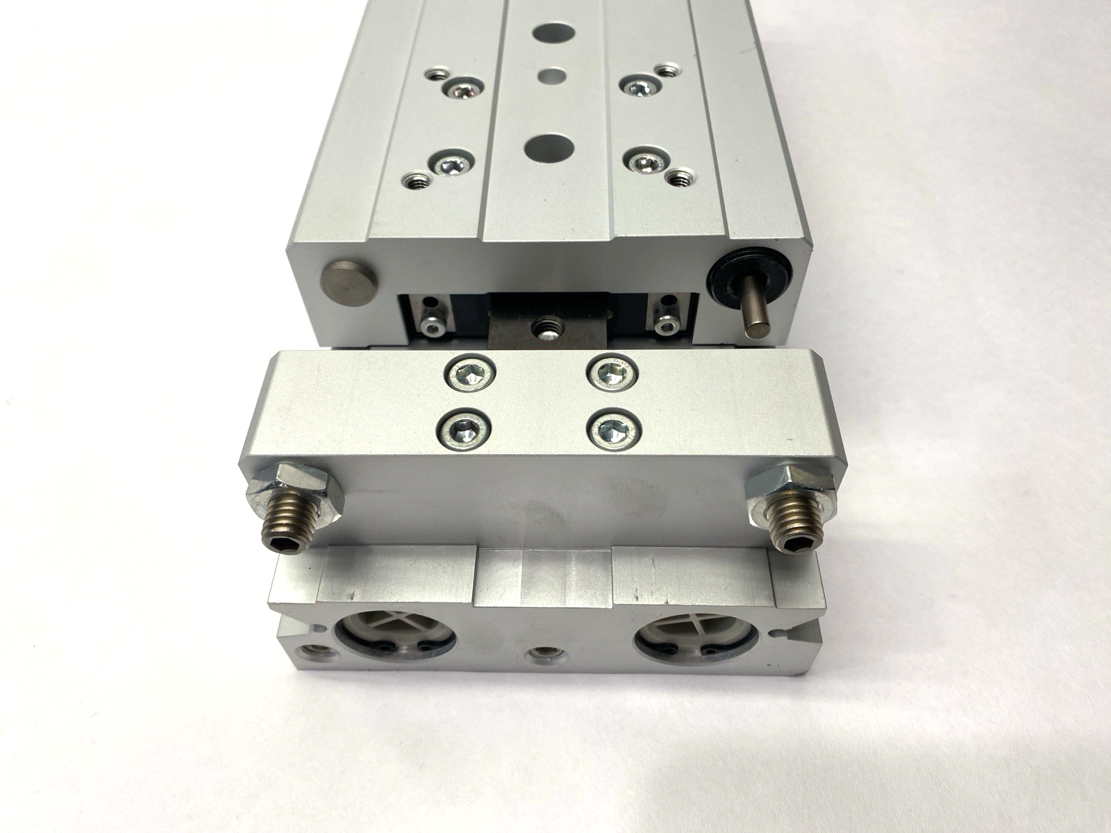 SMC MXW25-100B Pneumatic Slide Linear Guide Table 25mm Bore 100mm Stroke - Maverick Industrial Sales