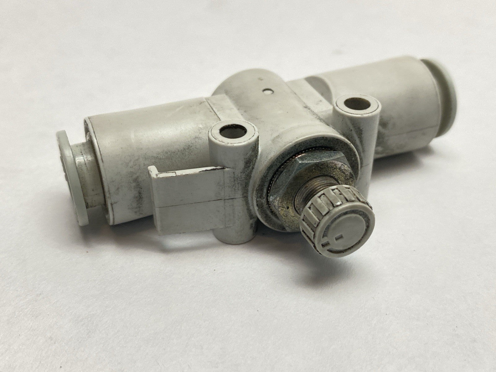 SMC AS3002F-10 Pneumatic Flow Control w/ Fitting 10mm OD Tube LOT OF 2 - Maverick Industrial Sales