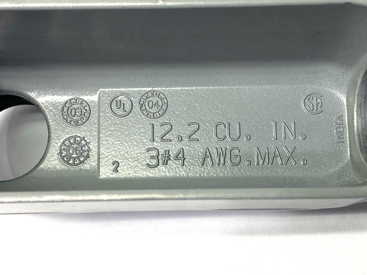 Appleton APPLB100A Conduit Outlet Body, Type LB, Form 85, 1" Female Threads - Maverick Industrial Sales