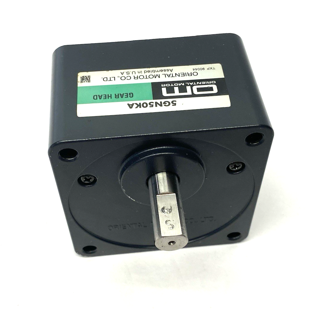 Oriental Motor 5GN50KA Gear Head Parallel Shaft 50:1 SHAFT MARKINGS - Maverick Industrial Sales