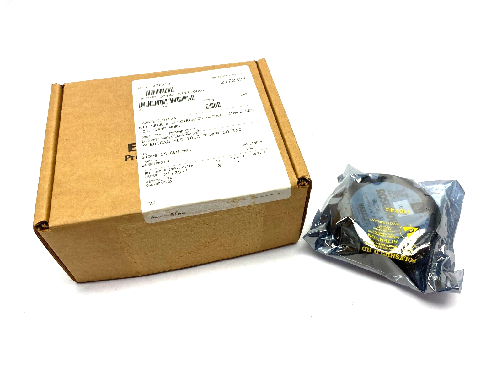 Rosemount Hart Electronics 03144-3111-0001 Temperature Transmitter Sensor Kit - Maverick Industrial Sales