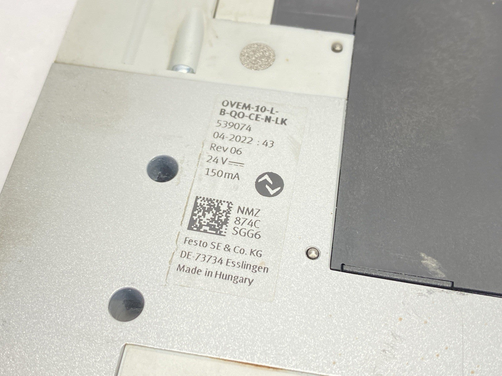QVEM-10-L-B-QO-CE-N-LK | Festo Vacuum Generator 539074 - For parts or not working - Maverick Industrial Sales