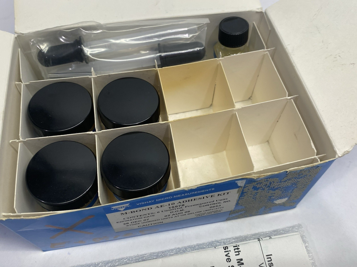 Vishay 15578 M-Bond AE-10 Adhesive Kit EXPIRED DECEMBER 2007 - Maverick Industrial Sales