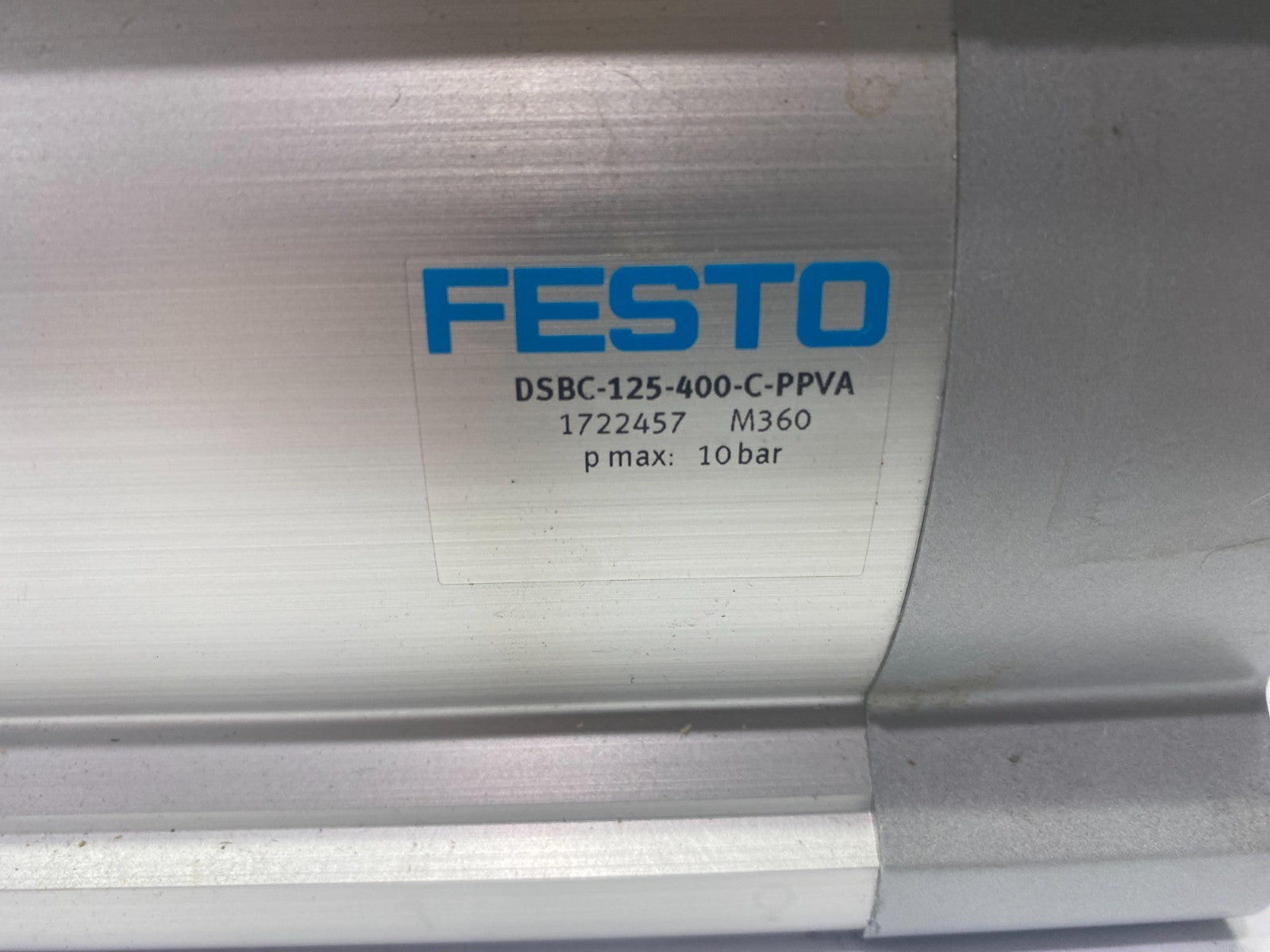 Festo DSBC-125-400-C-PPVA Double-Acting ISO Cylinder Attached Clamp Unit 1722457 - Maverick Industrial Sales