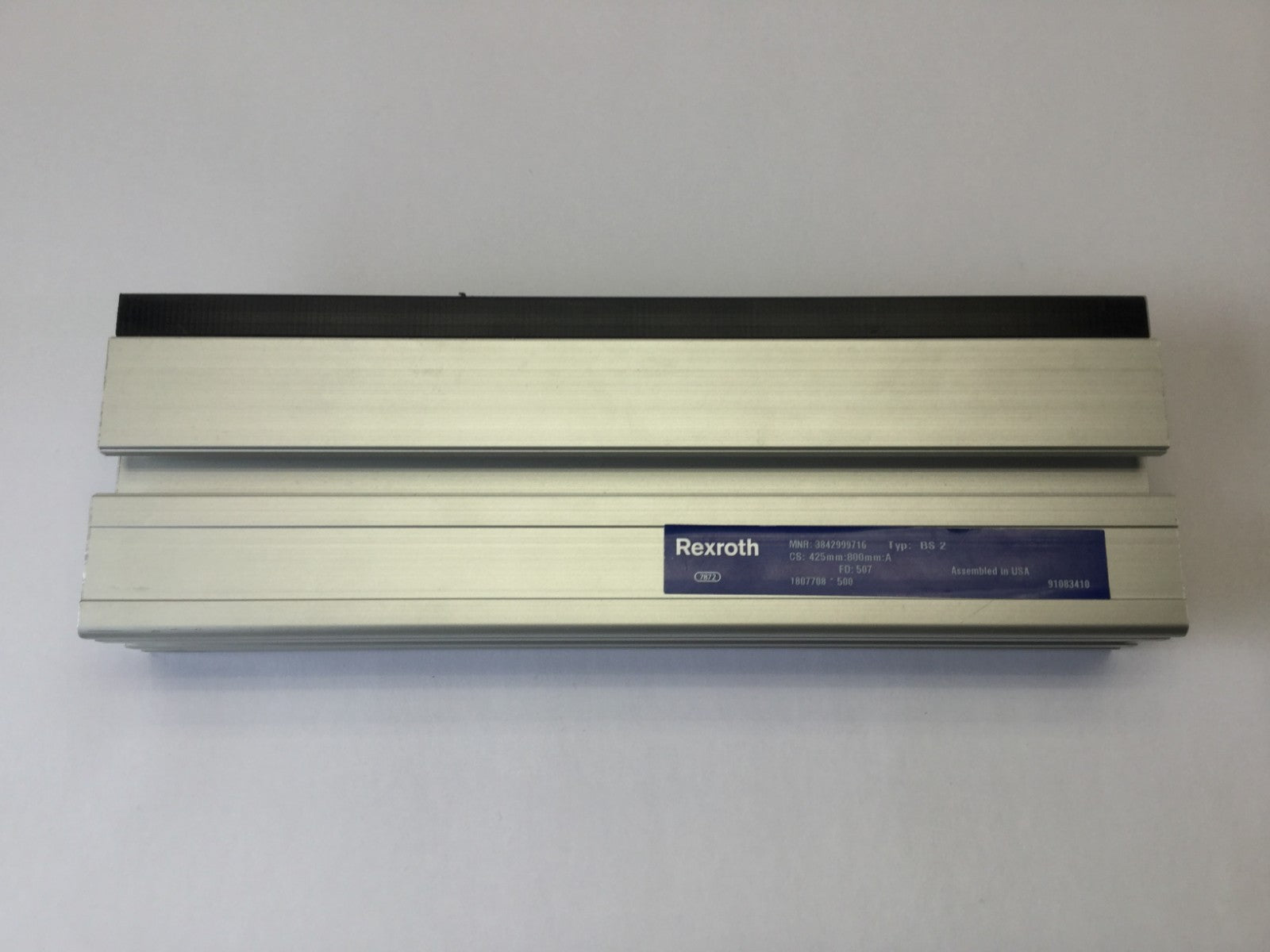Rexroth 3842999716 BS 2 Conveyor Rail FD: 507, 10-3/8” x 1-3/4” Inch - Maverick Industrial Sales