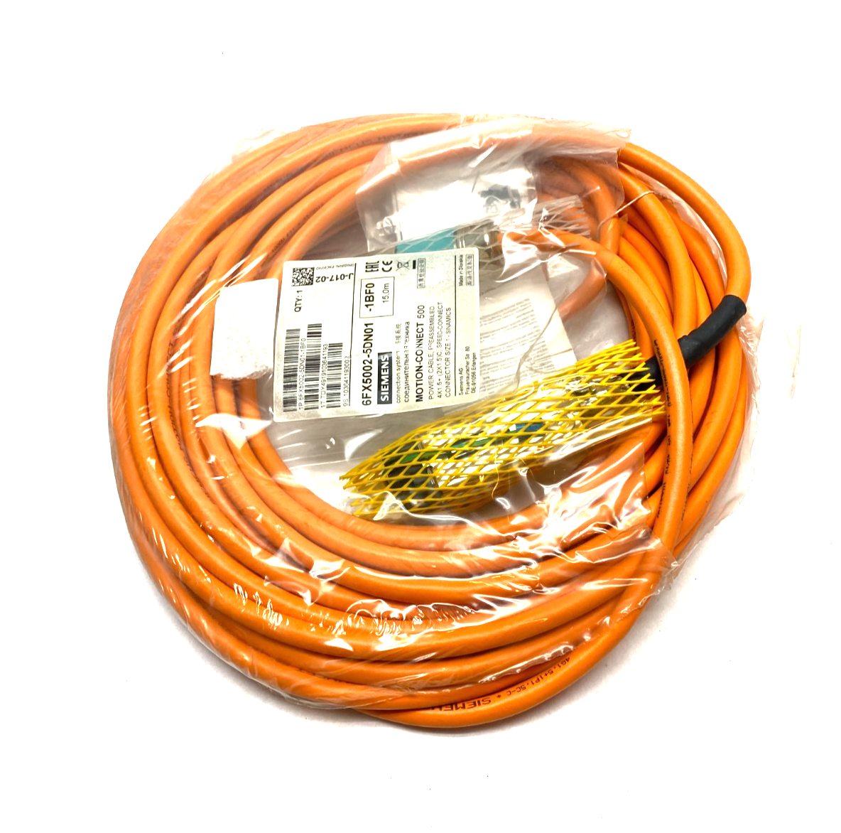 Siemens 6FX5002-5DN01-1BF0 MOTION-CONNECT 500 Power Cable Assembly 15m - Maverick Industrial Sales
