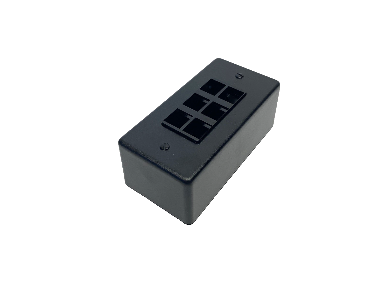 41089-6DN | Leviton 6-Port Din Rail Mount Box, Black - New – Open box - Maverick Industrial Sales