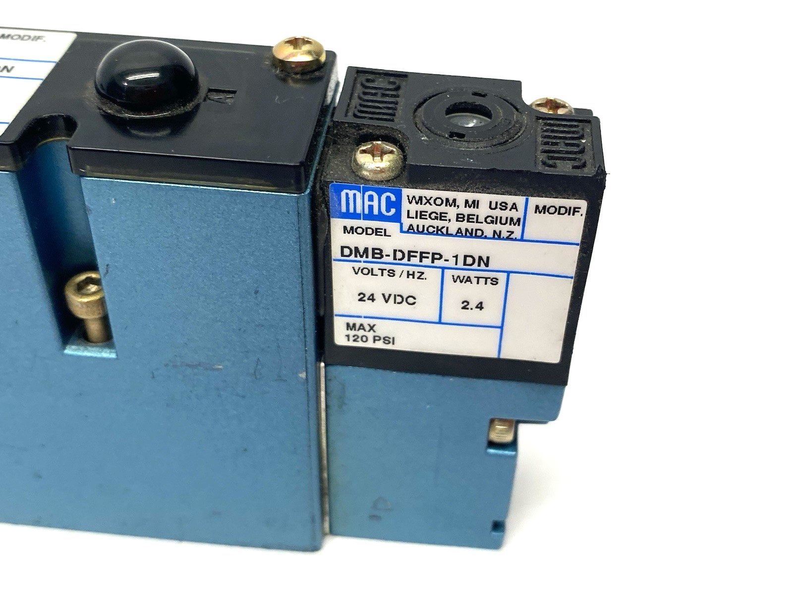 MAC Valves 92B-AAB-000-DM-DFFP-1DN Pilot Operated Spool Valve 4-Way - Maverick Industrial Sales