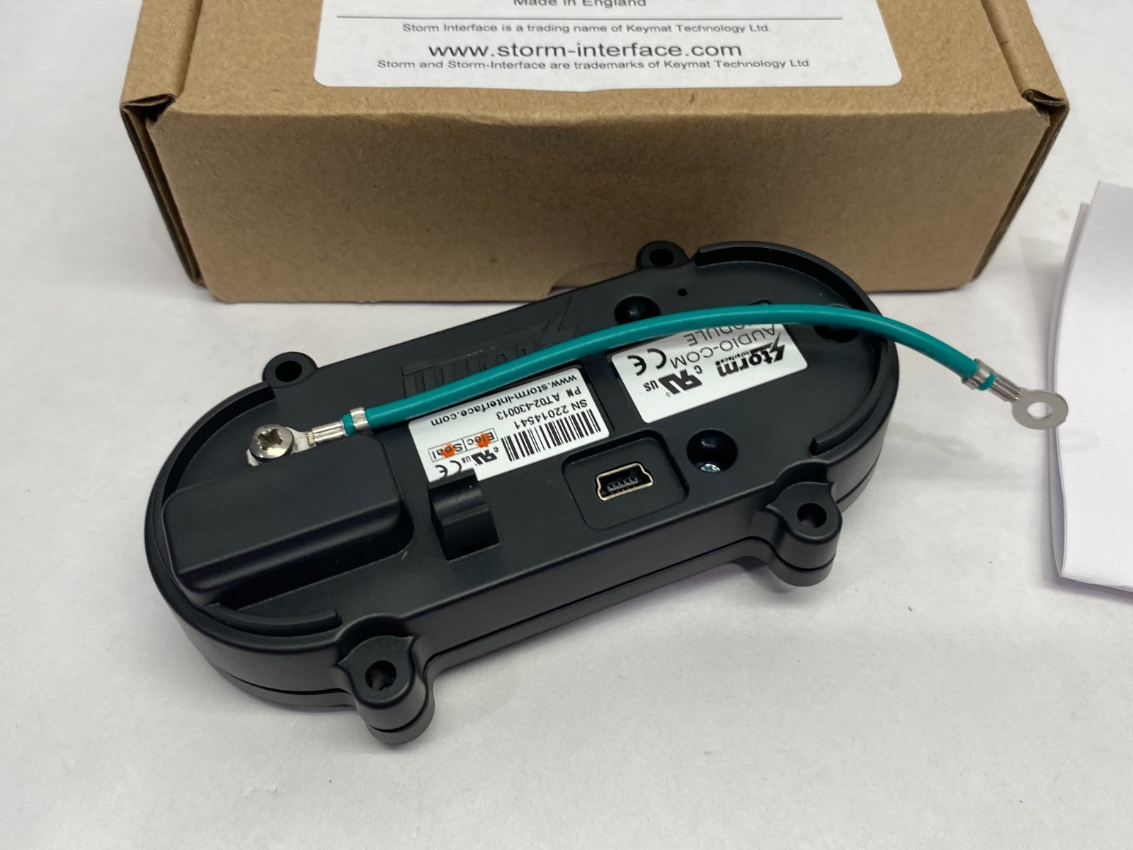 AT02-430013 | Storm Interface AudioComm Module, Silver, Vertical Mount - New – Open box - Maverick Industrial Sales