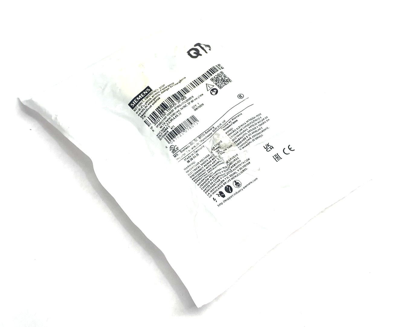 3SU1900-0BA31-0AA0 | Siemens Yellow Backing Plate Washer for E-Stop LOT OF 7 - New – Open box - Maverick Industrial Sales