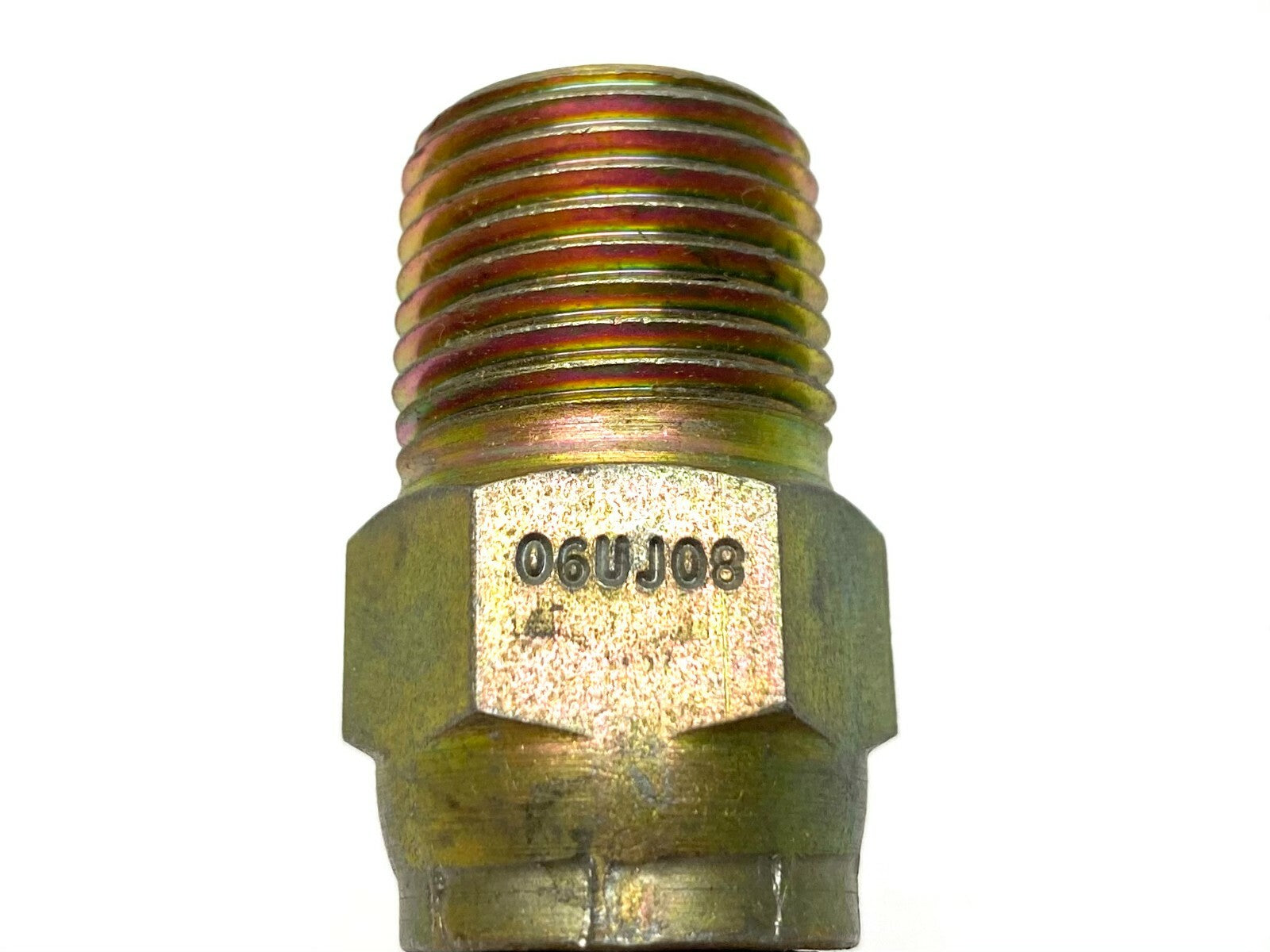 Eaton Weatherhead 06U-J08 Male Pipe Swivel Crimp Fitting Steel 3/8" ID x 1/2" - Maverick Industrial Sales