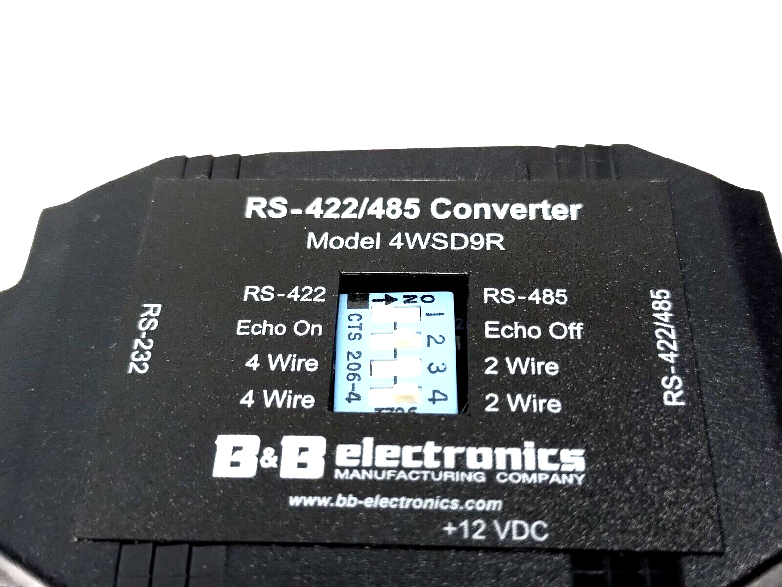 B&B Electronics 4WSD9R Serial Converter RS-232 To RS-422/485 DB9F - Maverick Industrial Sales