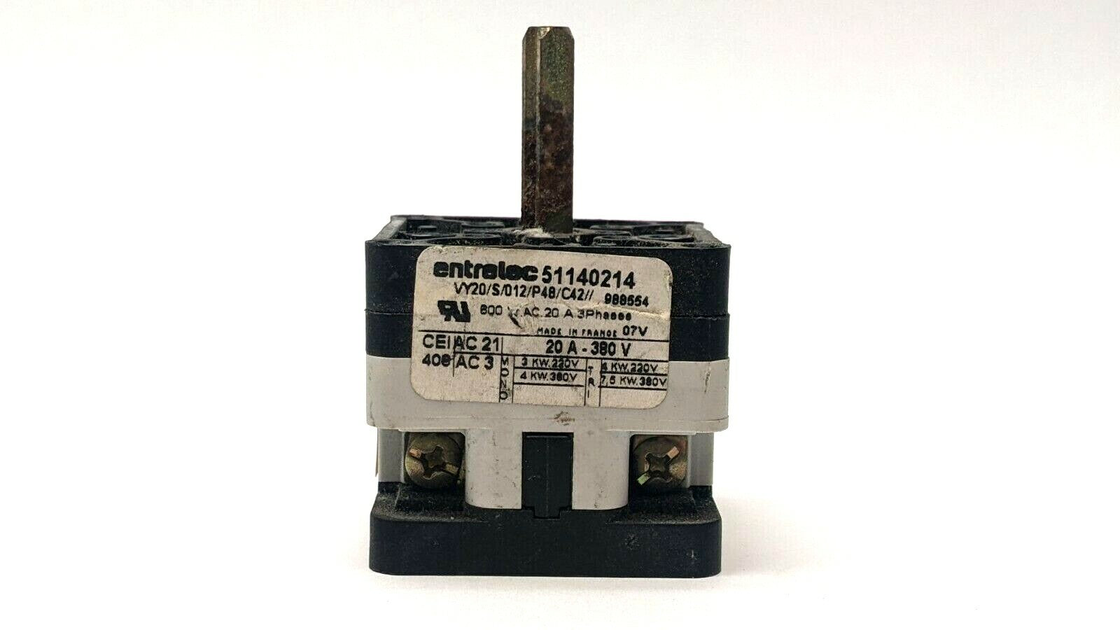 Entretec VY20/S/012/P48/C42 Cam Switch 2 Position 51140214 - Maverick Industrial Sales