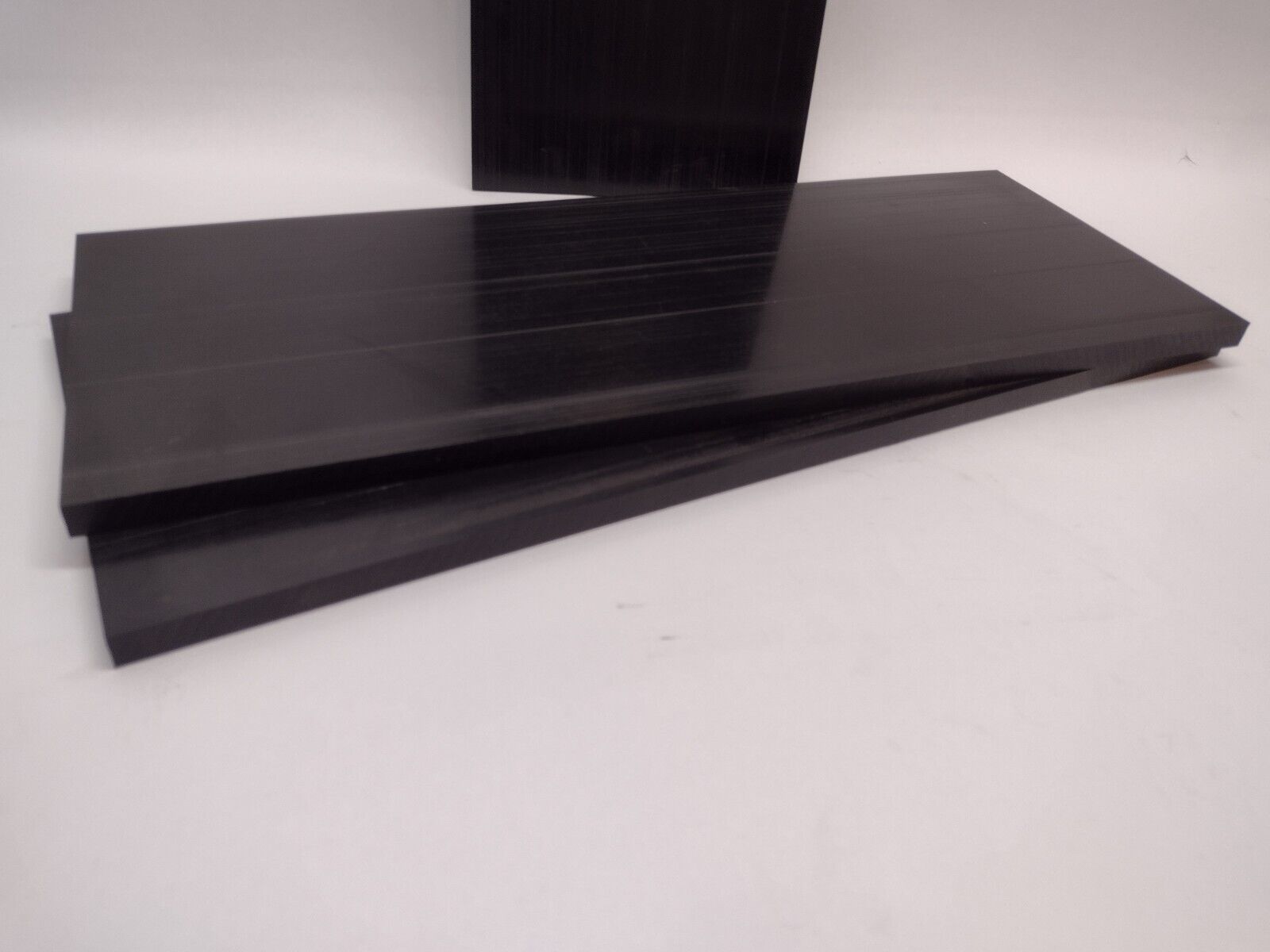 Copolymer Acetal Black Plastic Sheet 0.5 In x 7-7/8" , LOT OF 3 PCS - Maverick Industrial Sales