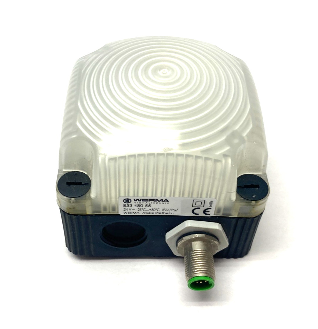 Werma 853 480 55 Permanent LED Beacon Light BWM 24VDC MC - Maverick Industrial Sales
