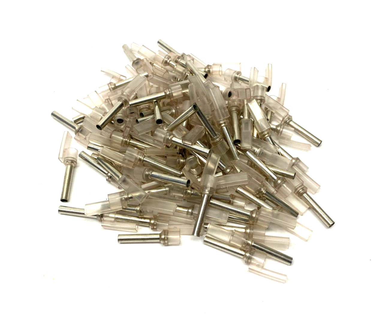 Grafoplast 711/40 17mm Spark Crimp-On Pins for Cable O.D. 4mm OPEN BOX OF 100 - Maverick Industrial Sales