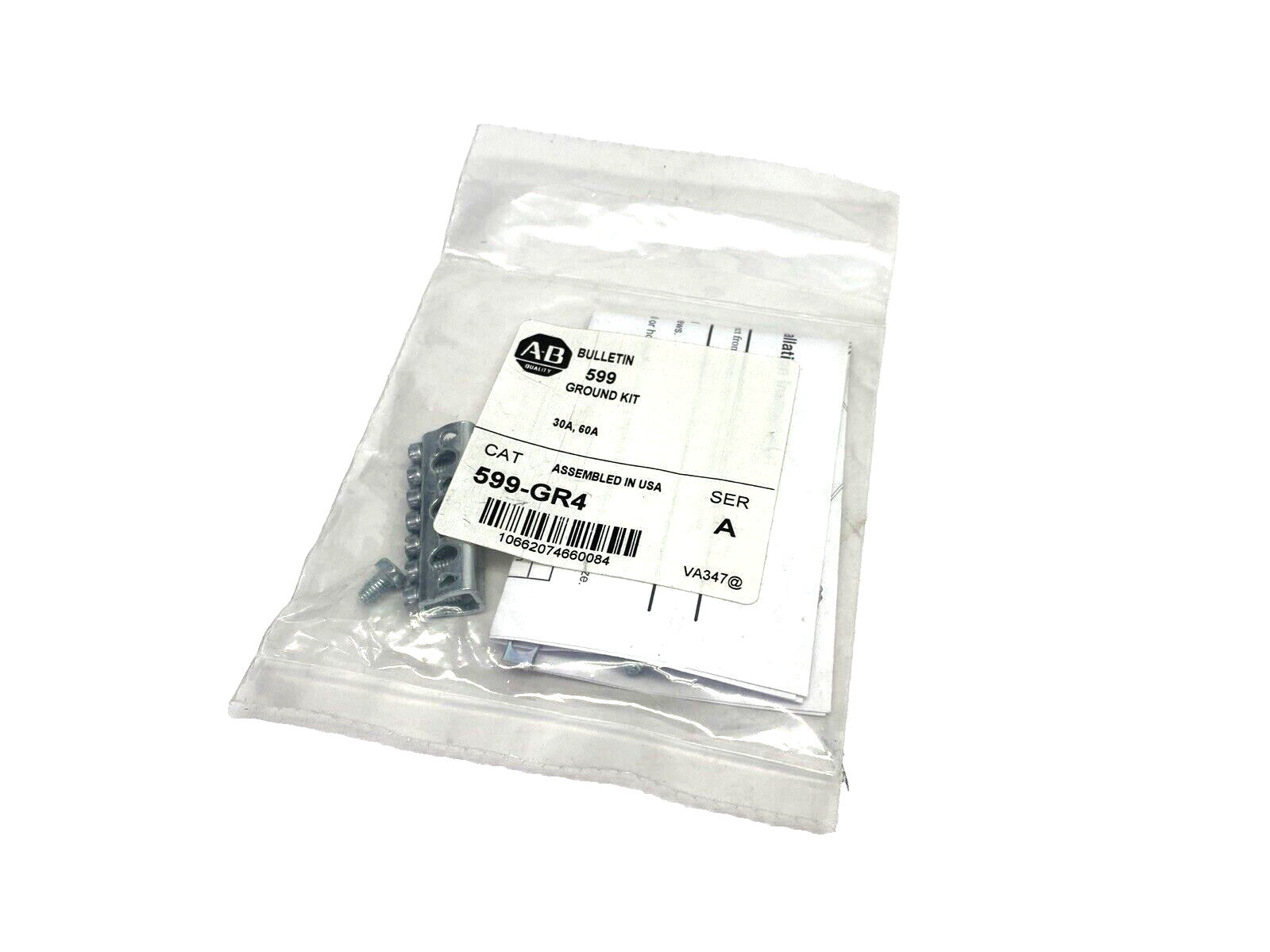 Allen Bradley 599-GR4 Ser. A Ground Lug Kit 30A-60A LOT OF 3 - Maverick Industrial Sales