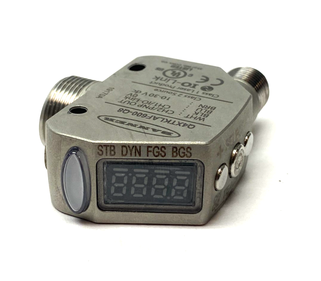 Q4XTKLAF600-Q8 | Banner Rugged Photoelectric Laser Sensor, Adj. Field, 801918 - Used - Maverick Industrial Sales